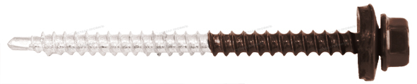 Приобрести доступный Саморез 4,8х70 ПРЕМИУМ RAL8017 (коричневый шоколад) в интернет-магазине Компании Металл профиль.